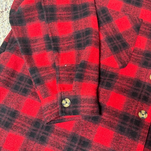 Terra & Sky womens Red and black Plaid Button-Up Shirt 4X - Picture 7 of 9